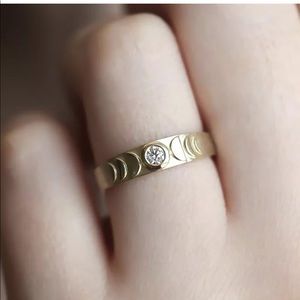 Phases of the Moon Gold Ring